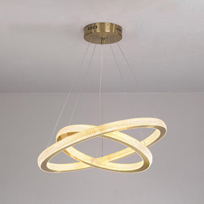 Kristy Contemporary Gold Luxury Ring Pendant Light