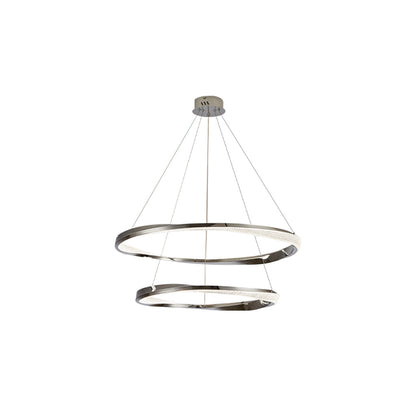 Arisha Minimalist Ring Spiral Shape  Pendant Light,Gold