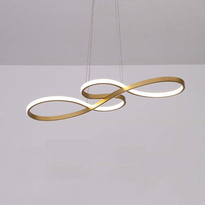 Durell Musical Note Pendant Light, Black & Gold