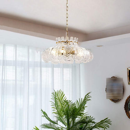 Arisha Lustre Moderne Poire Verre Fondu Chambre