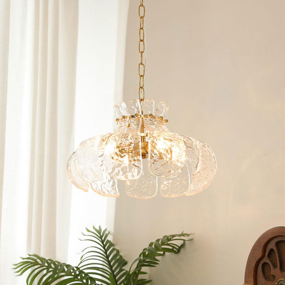 Arisha Lustre Moderne Poire Verre Fondu Chambre