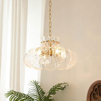 Arisha Lustre Moderne Poire Verre Fondu Chambre