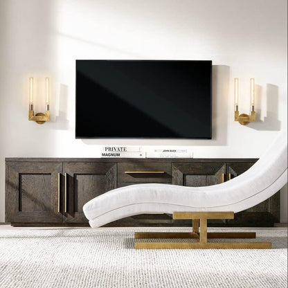 Kristy Indoor Wall Lamp Glass  Brass Mid-century Restaurant Bedroom