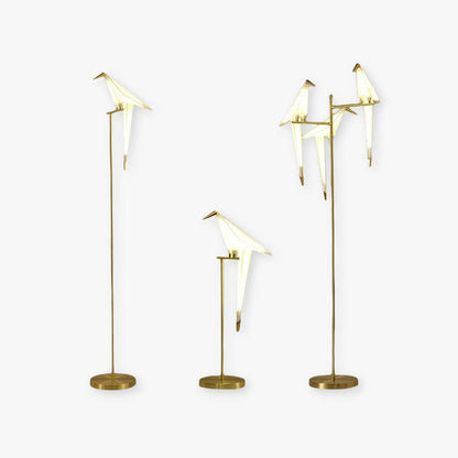 Clifford Nordic Bird Tisch-/Stehlampe, Gold, 1/2/3 Licht