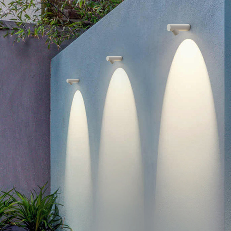 Ray moderne waterdichte buitenwandverlichting, wit en zwart