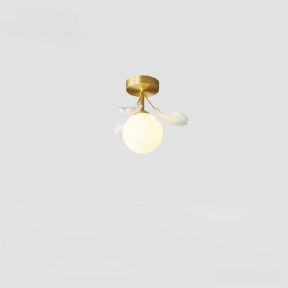 Olivia Luxury Minimalist Chandelier Creative Leaf Glass Living Room