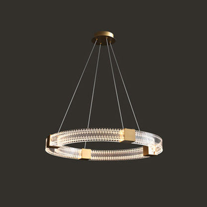 Arisha – suspension moderne ronde/ovale/métal, dorée