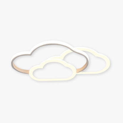 Arisha Modern Ceiling Light Hollow, Cloud Shape, White/Pink
