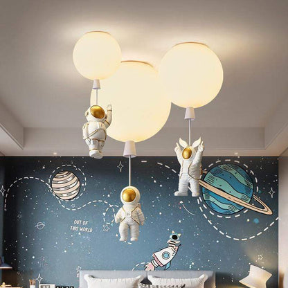 Aria Astronaut Balloon Flush Mount Ceiling Light, L 20/25/30/35cm