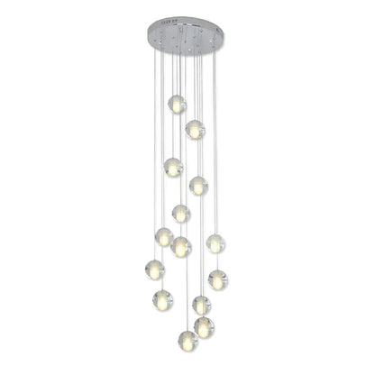 Valentina Modern Multi Clean Globe Pendant Light, Foyer
