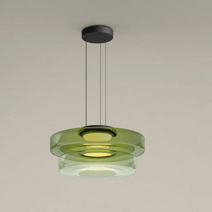 Suspension Jojo en verre, structure à plusieurs niveaux