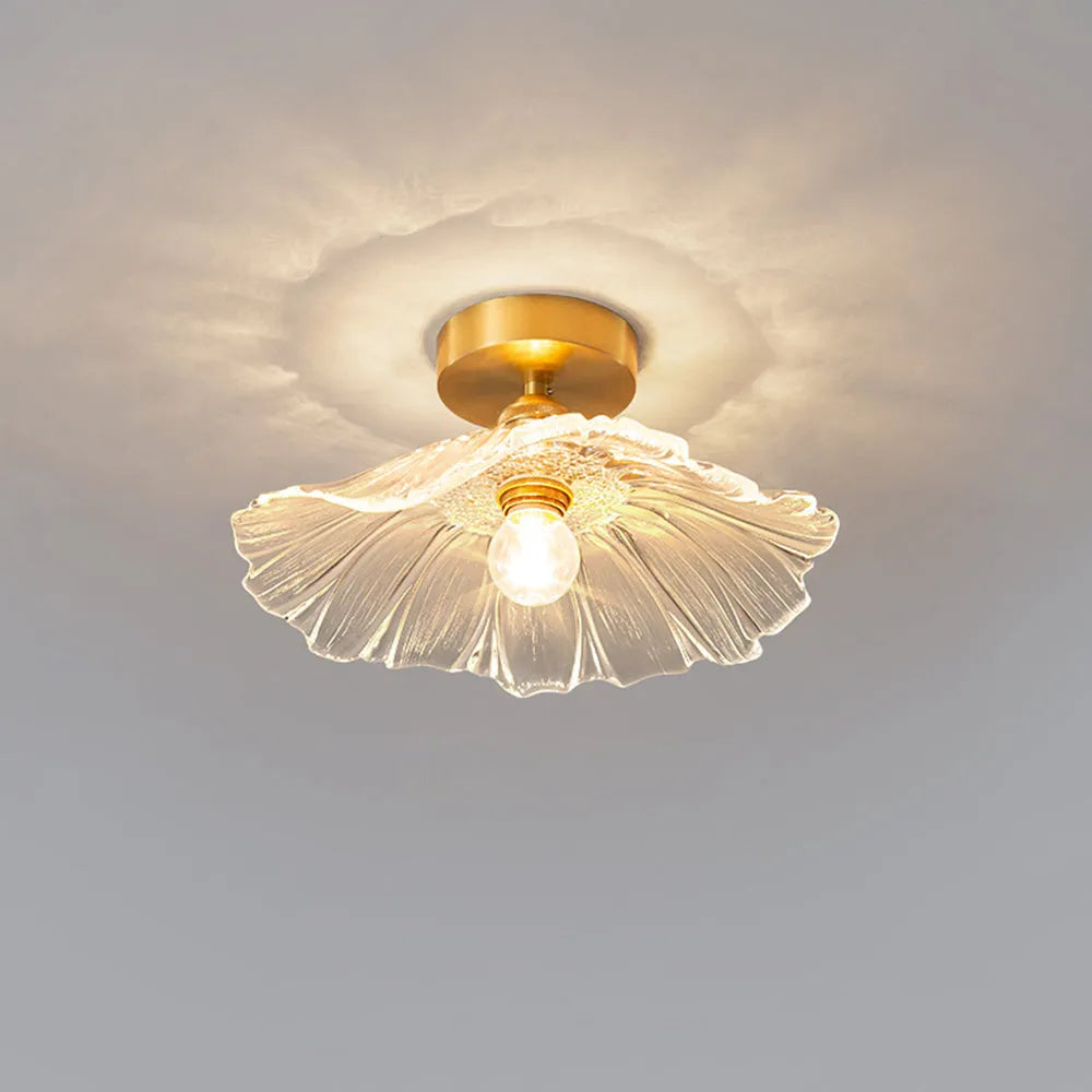 Plafonnier/Suspension en verre Calia Flower