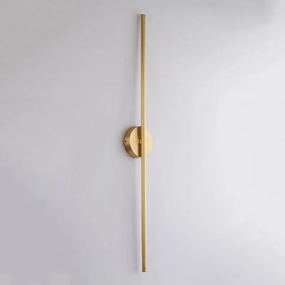 Fauro Modern Linear Metal&Silica Gel Wall Mount Lamps, Gold