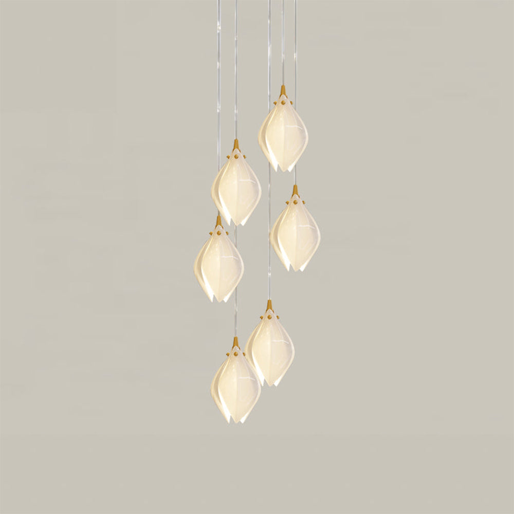 Suspension en métal et céramique Olivia, pour salon ou chambre
