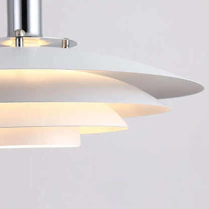 Nylo Contemporary Minimalist Frisbee Shaped Metal Pendant Light