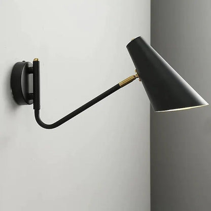 Epoch Rotatable Wall Lamp, Black & White & Gold, Bedroom