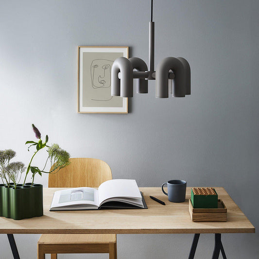 Arisha Modern Pendant Light Linear with 3 U-Shaped Light