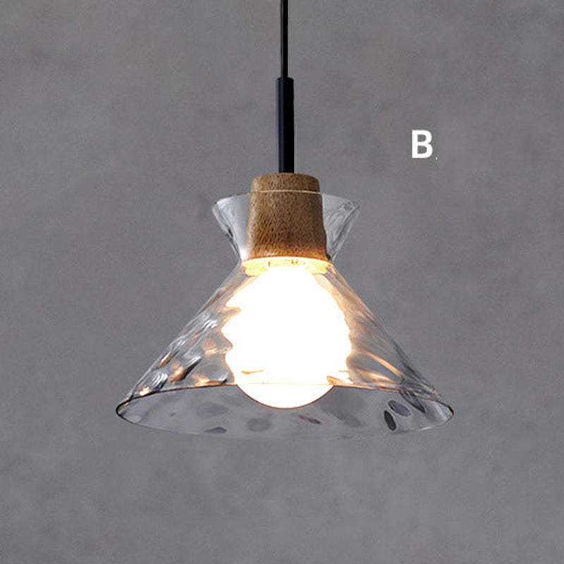 Arisha minimalistische geometrische Glas-Pendelleuchte, Esszimmer
