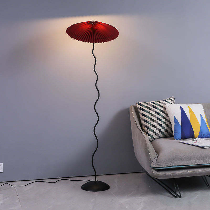 Lampadaire LED moderne en tissu champignon Ritta