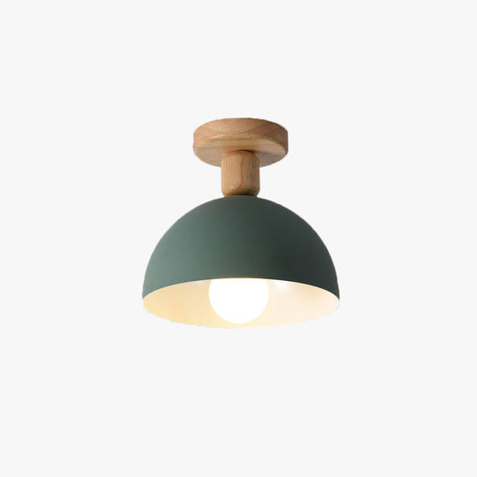 Moderne LED-Deckenleuchte aus Holz von Muto