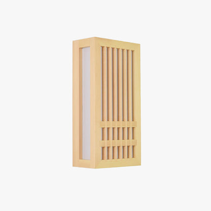 Muto Wandleuchte, rechteckig, rustikal, Holz/Holzfarbe, Schlafzimmer