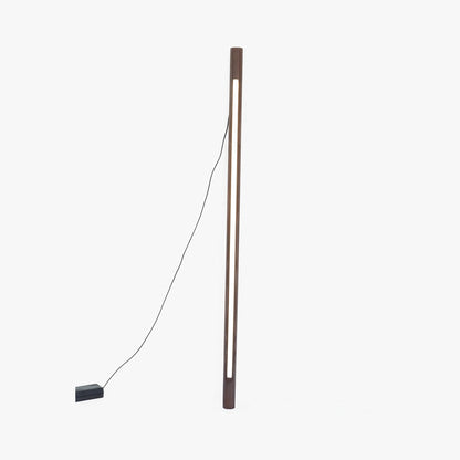 Ozawa Minimalist Linear Floor Lamp, Wood/, Living Room