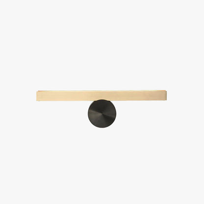 Arisha Modern Geometric Metal Wall Lamp, Black & Gold, Bedroom