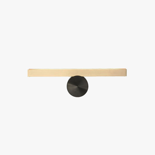 Arisha moderne geometrische metalen wandlamp, zwart en goud, slaapkamer