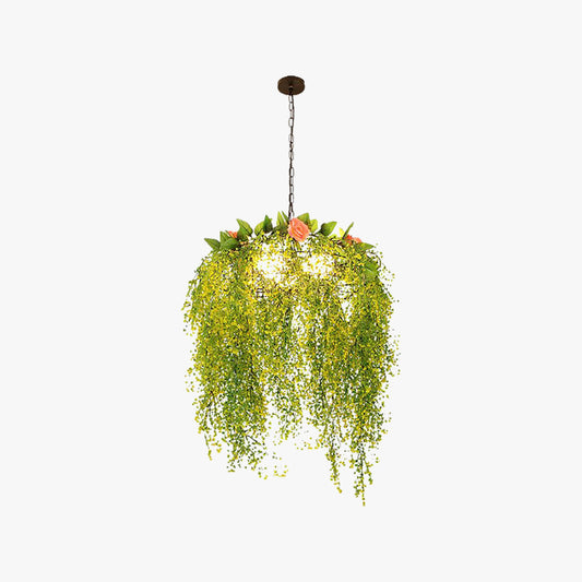 Ritta Art natürliche Pflanzen-/Blumendekor-Pendelleuchte für Wohnzimmer