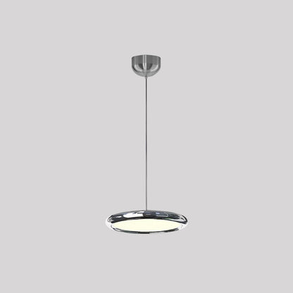 Arisha Minimalist Circular Metal Pendant Light,Silver/Gold/Rose Gold
