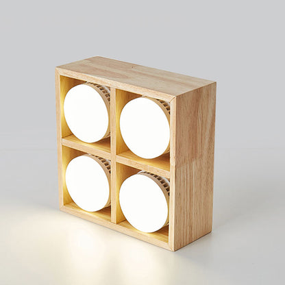 Muto Ceiling Light No Main Light, Wood