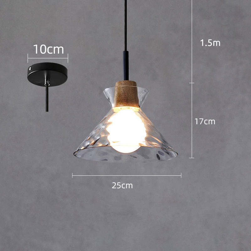 Arisha minimalistische geometrische Glas-Pendelleuchte, Esszimmer