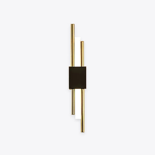 Dune moderne bar metalen LED-wandlamp, zwart/goud