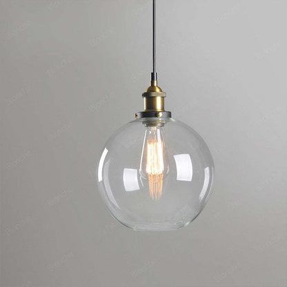 June Industrial Glass Pendant Light Clear/Amber/Smoke Grey