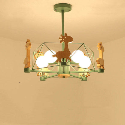Arisha Giraffes LED Flush Mount Ceiling Light