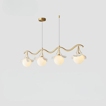 Olivia Luxury Minimalist Chandelier Creative Leaf Glass Living Room