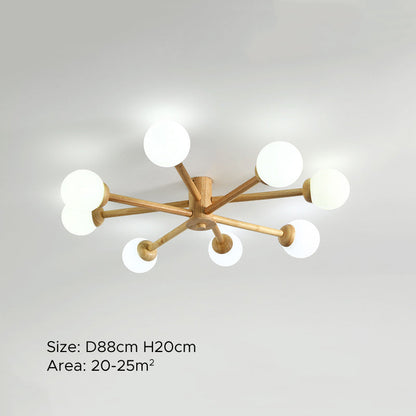 Muto Ceiling Light, Dimmable 6/8 Head