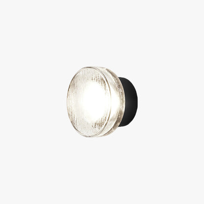 Ray Modern Mini Bubble Metal/Glass Outdoor Wall Lamp, Transparent