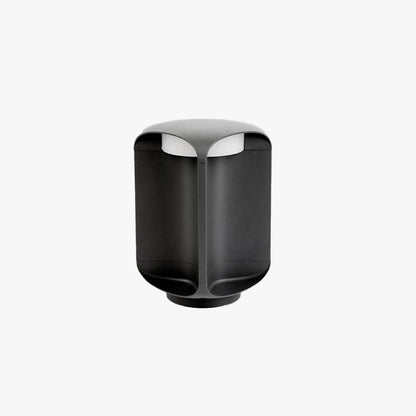 Ray minimalistische cilindervloerlamp voor buiten, metaal/glas, zwart