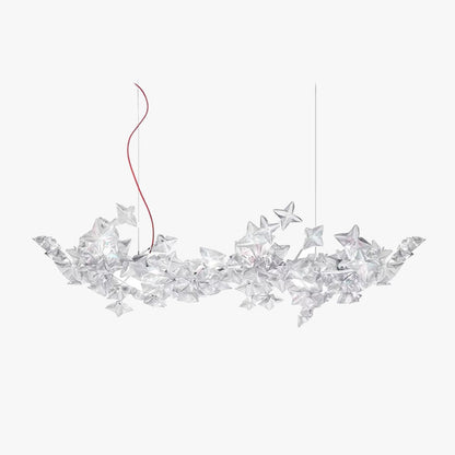 Olivia Luxury Star Pendant Light, Living Room, Silver