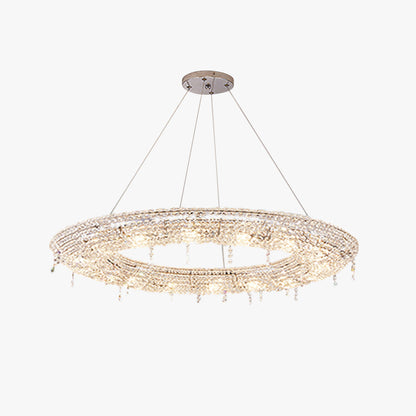 Kristy Luxury Round Crystal Pendant Light for Living Room/Dining Room