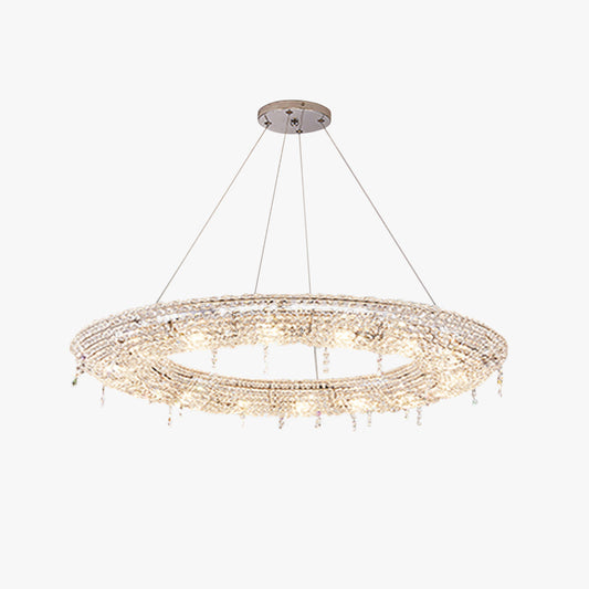 Kristy Luxe ronde kristallen hanglamp voor woonkamer/eetkamer