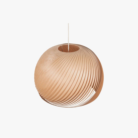 Muto Farmhouse semi-metalen hanglamp, bruin/hout