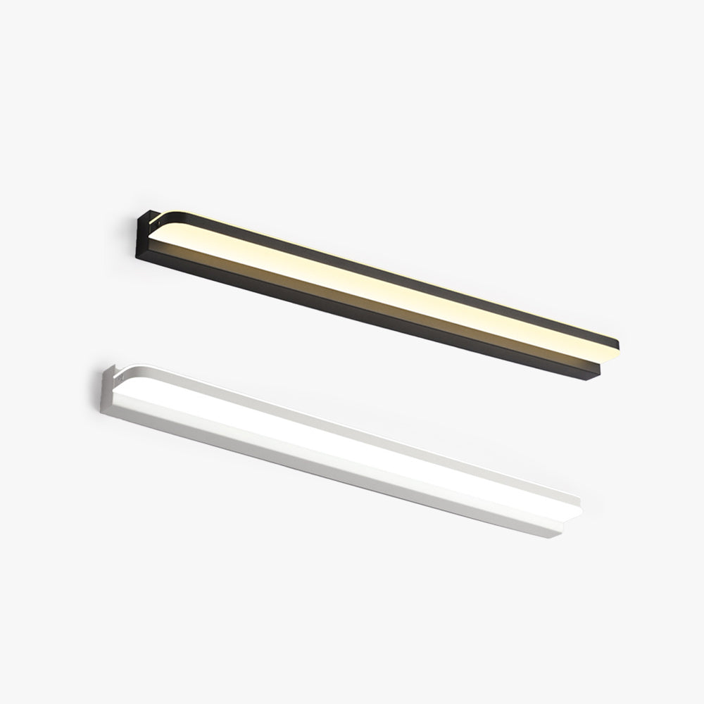 Arisha Wall Lamp Rectangular Modern, Mirror, Black/White/Chrome/Gold, Bathroom