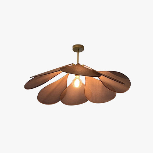 Ritta Hanglamp Vintage Rustiek Wabi Sabi, Stof, Wit/Bruin