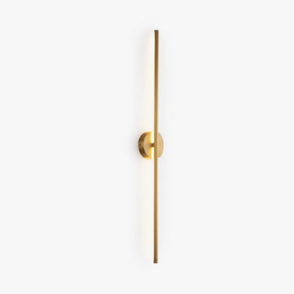 Fauro Modern Linear Metal&Silica Gel Wall Mount Lamps, Gold