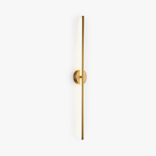 Fauro Modern Linear Metal&Silica Gel Wall Mount Lamps, Gold