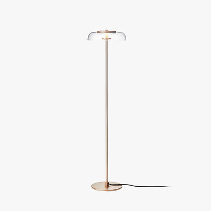 Salgado Transparente Stehlampe, Metall und Glas, 2 Farben