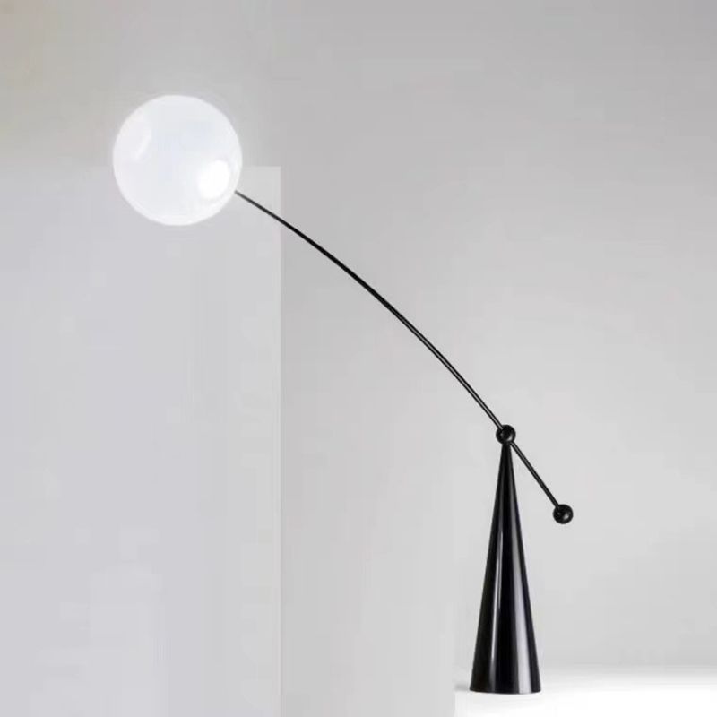 Valentina Stehleuchte Arc/Bubble Modern/Einzigartig, Milchglas, Weiß, Schlafzimmer