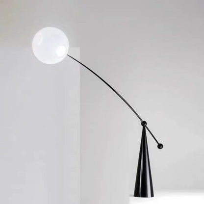Valentina Stehleuchte Arc/Bubble Modern/Einzigartig, Milchglas, Weiß, Schlafzimmer